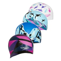 Speedo Slogan Print Swimming Cap